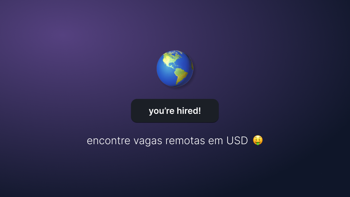 Encontre vagas remotas em USD no exterior